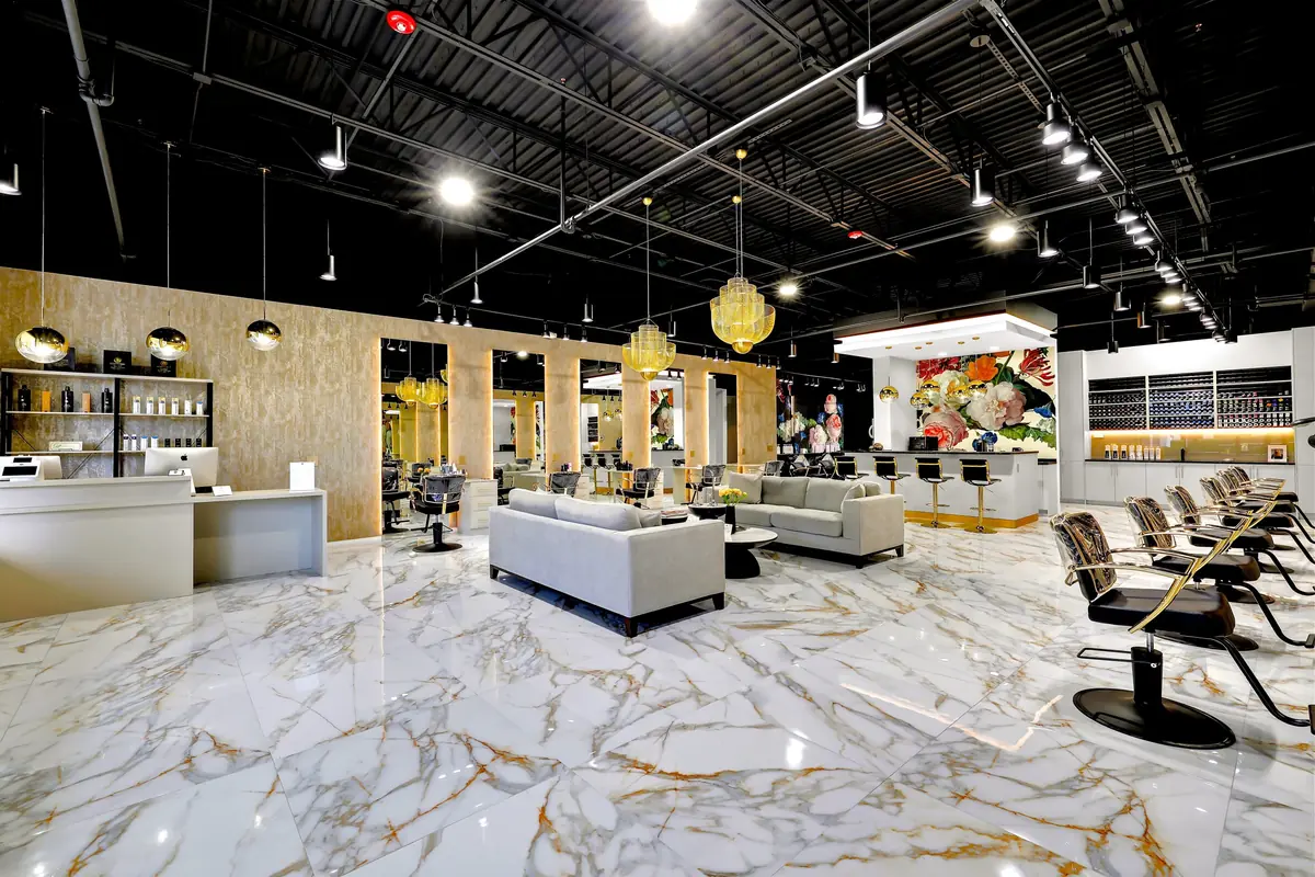 Interior of Hairmess Salon in Boca Raton
