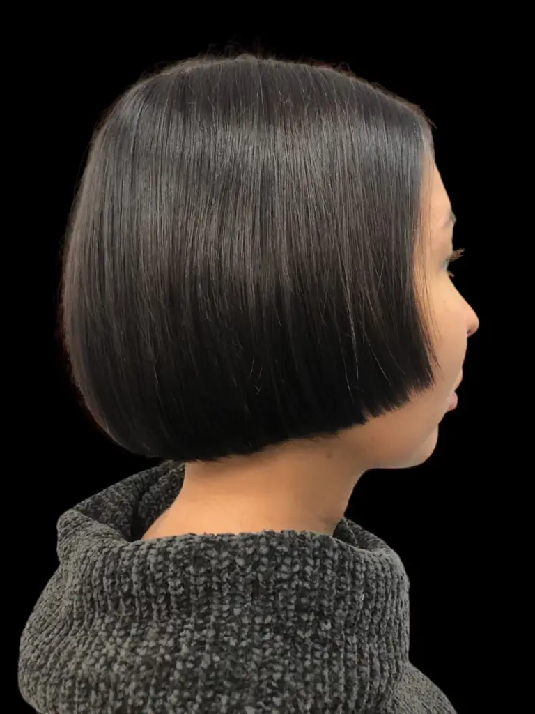 Sleek bob, one of our short haircuts in Boca Raton at Hairmess Salon