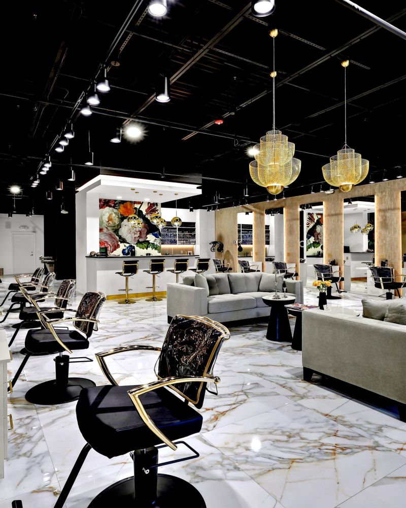 Color stations at Hairmess Salon, where we offer AirTouch Boca Raton clients love