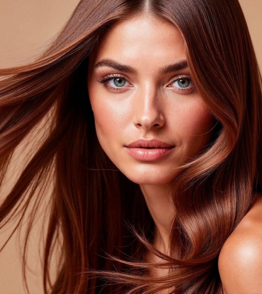 Hair Extensions Delray Beach 4 Woman with long flowing auburn hair