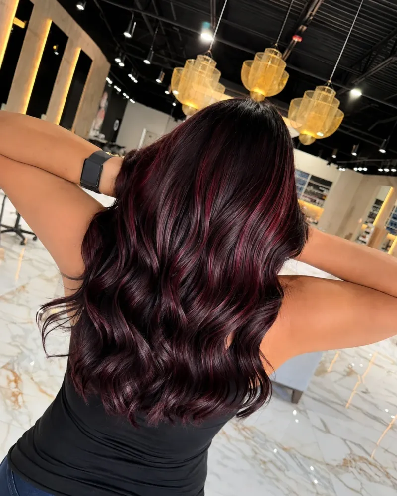 Rich red hair color at Hairmess Salon